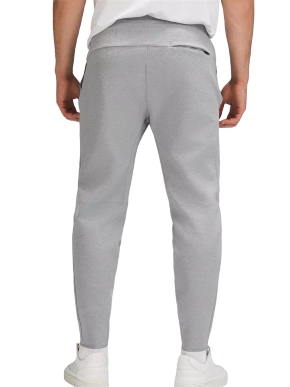 S/M Mens Lululemon Textured Spacer Classic Tapered Pant light Gray - Picture 7 of 7